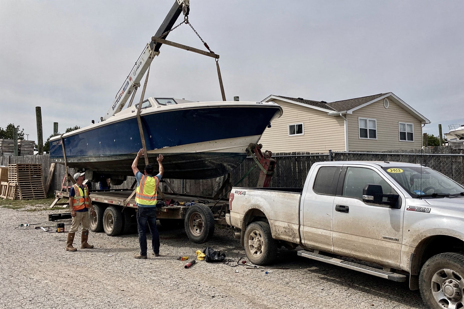 Boat removal service