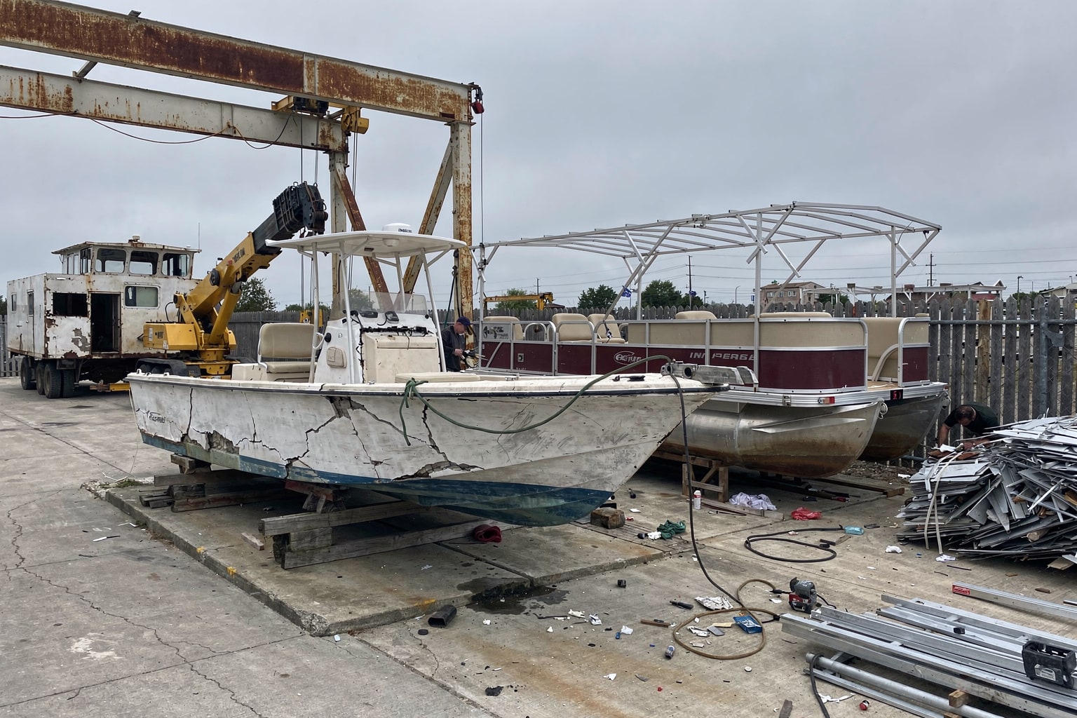 Boat removal service