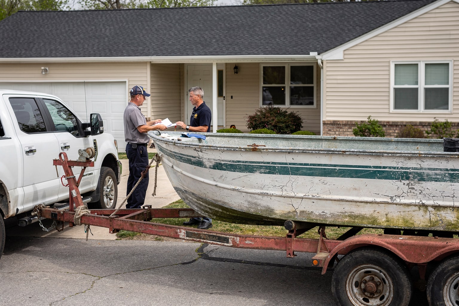 Boat removal service